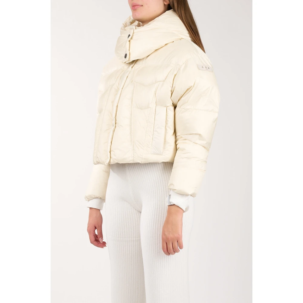 Tatras Korte donsjas met afneembare capuchon Beige Dames