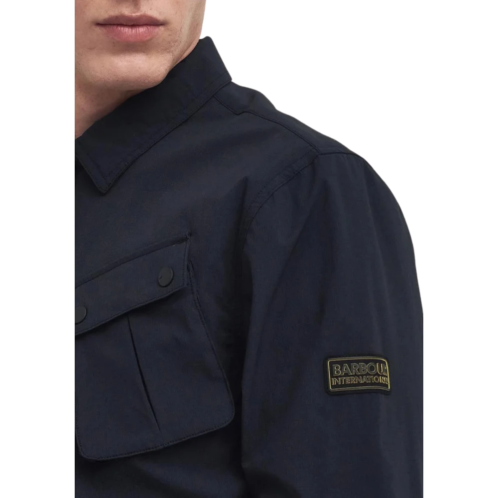 Barbour Flex Overshirt Zwart Black Heren