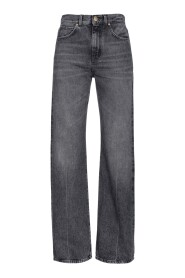 Vintage Wide-Leg Denim Jeans