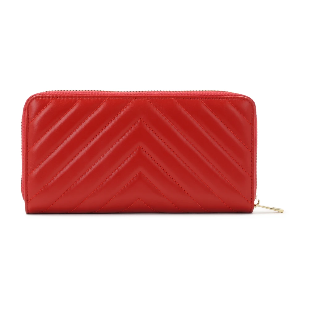 Kazar Rode portemonnee met kruisstiksels Red Dames