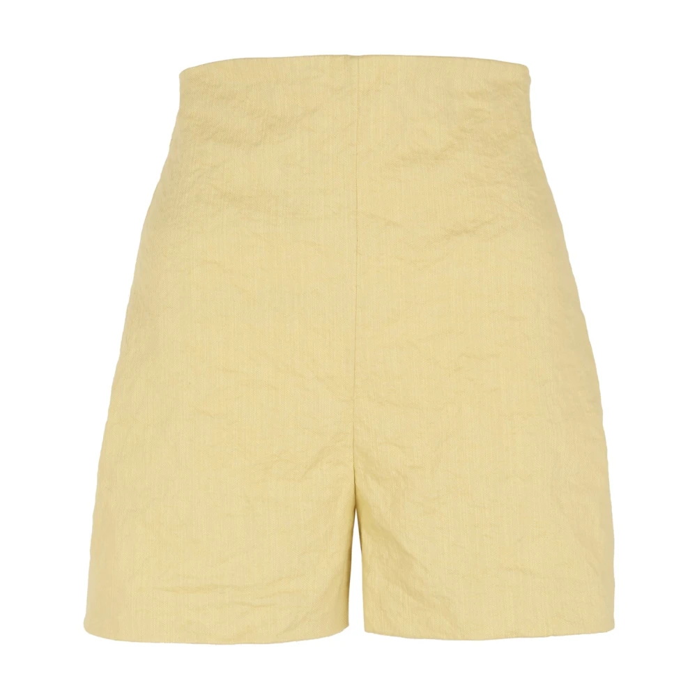 Cortana Citroen hoog getailleerde lichtgele shorts Yellow Dames