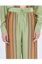 pantalon-large-soie-raye-vert