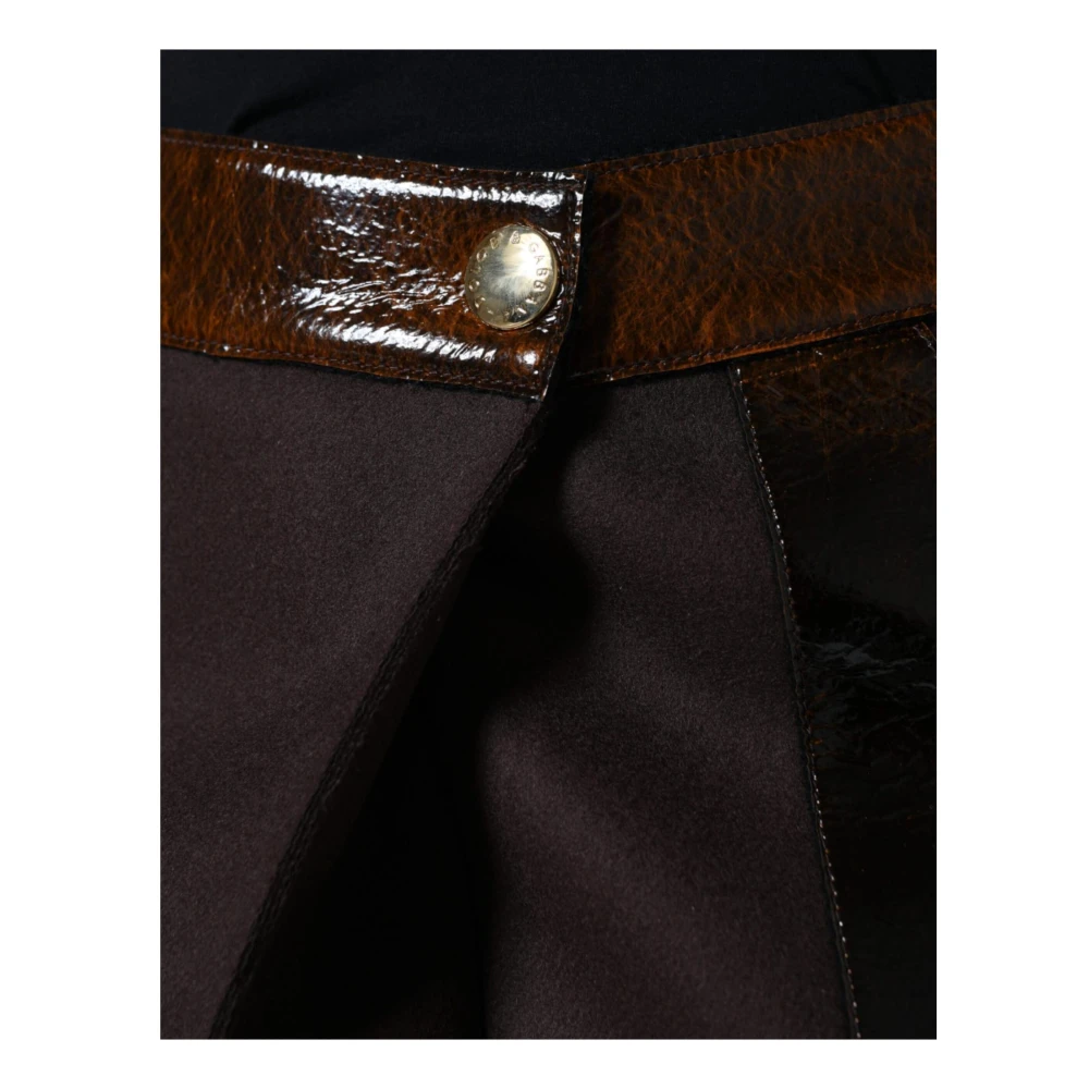 Dolce & Gabbana Bruine A-lijn Mini Rok Brown Dames