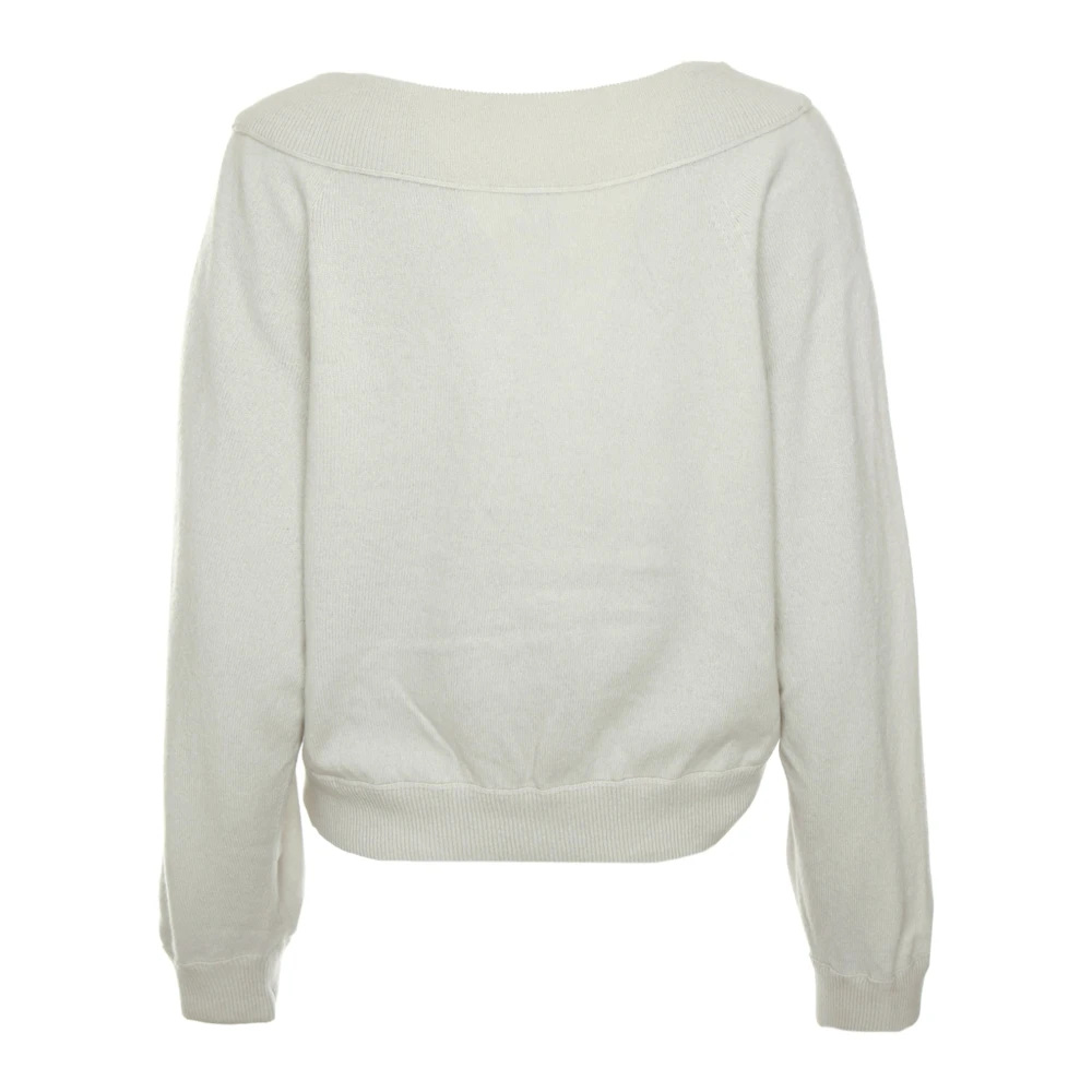 drykorn Eugena Gebreide Trui met Off-Shoulder Beige Dames