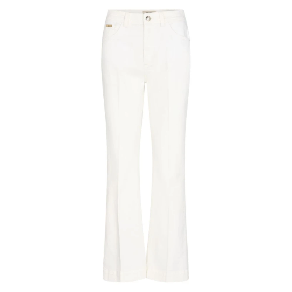 Vårlig Flared Jeans - Hvit