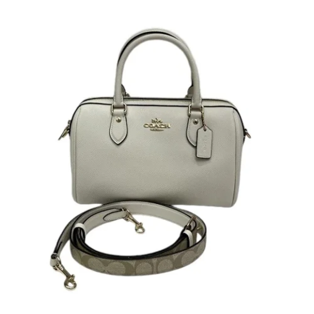 Coach Pre-owned Leather handbags White Dames