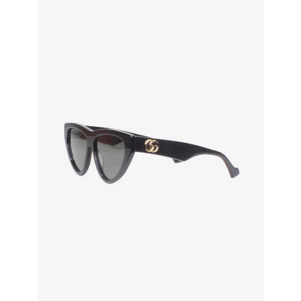 Gucci Vintage Pre-owned Fabric sunglasses Black Heren