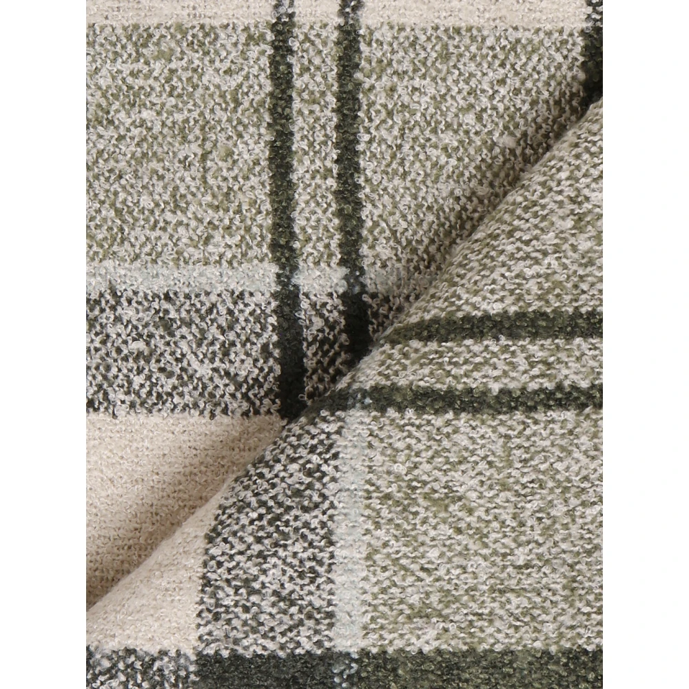 Barbour Groene Tartan Bouclé Garen Sjaal Multicolor Dames