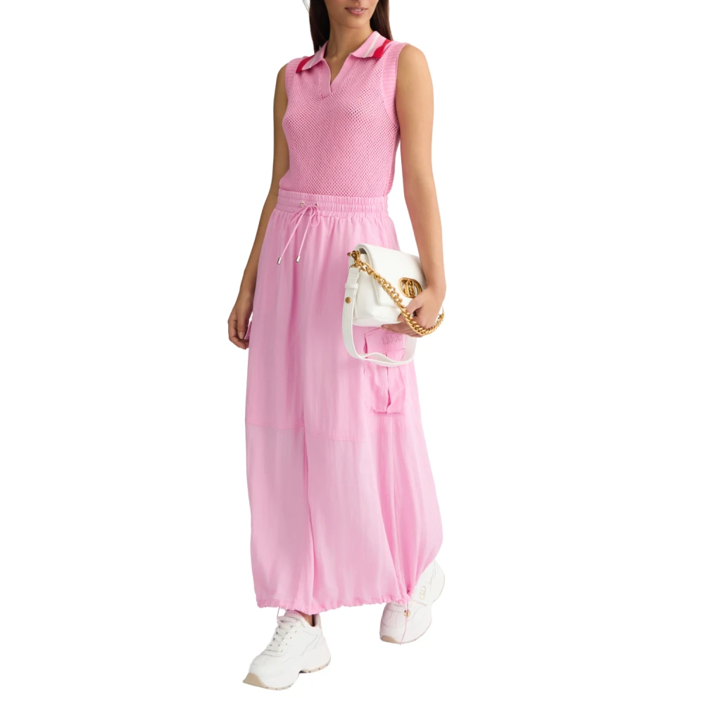 Liu Jo Cargo Lange Rok met Functionele Details Pink Dames
