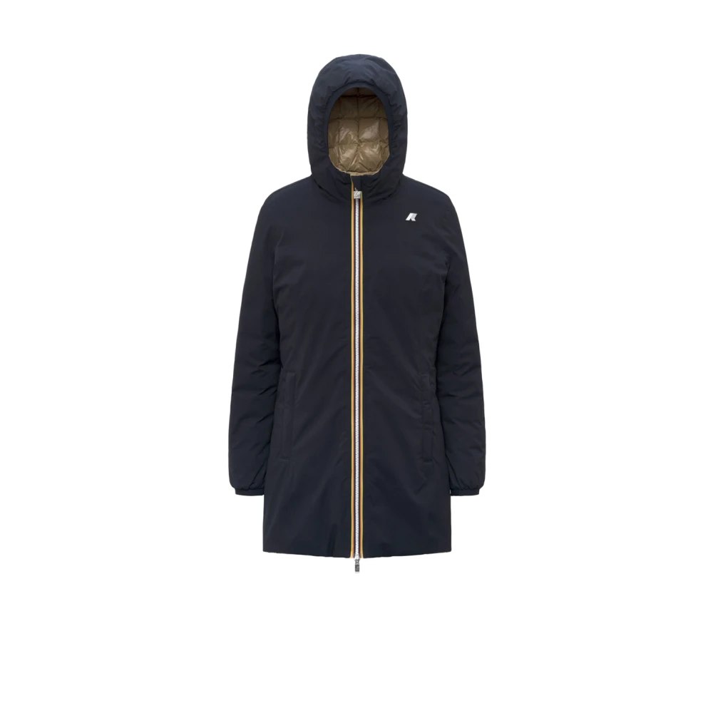 K-Way Donna Blu Giacche, Xl, New,