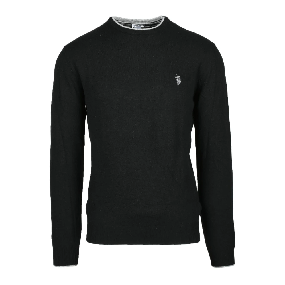U.s. Polo Assn. Wolmix Cashmere Sweater Black Heren