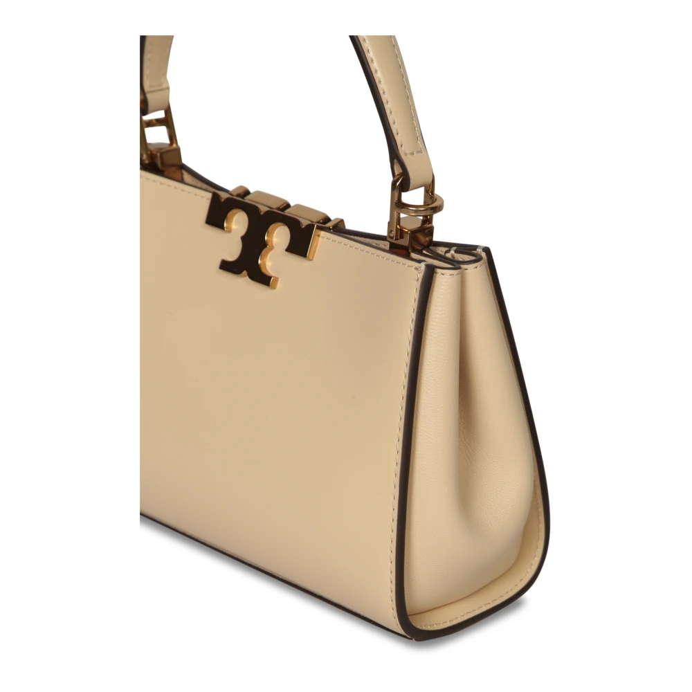 TORY BURCH Eleanor Mini Leren Handtas Beige Dames