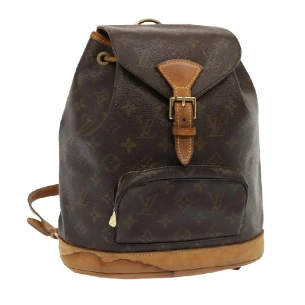 Louis Vuitton Vintage Pre-owned Canvas backpacks Brown Dames