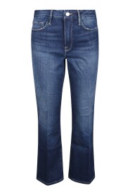 Le Crop Mini Boot Biologisch abbaubare Jeans