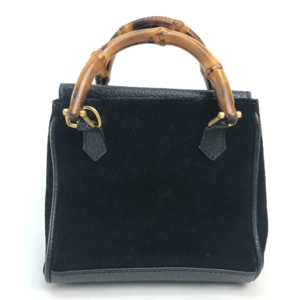 Gucci Vintage Pre-owned Suede gucci-bags Black Dames