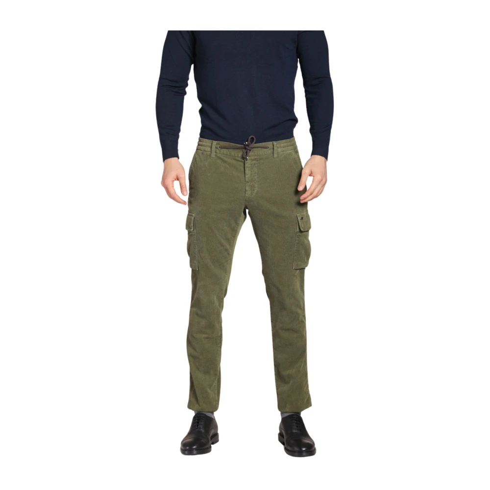 Mason's Sammet Cargo Byxor Extra Slim Fit Green, Herr