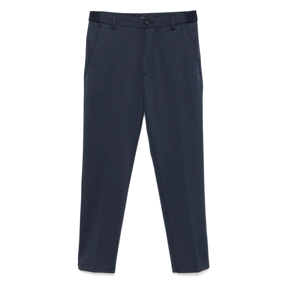 Hugo Boss Gemengde wollen broek met zijzakken Blue Heren