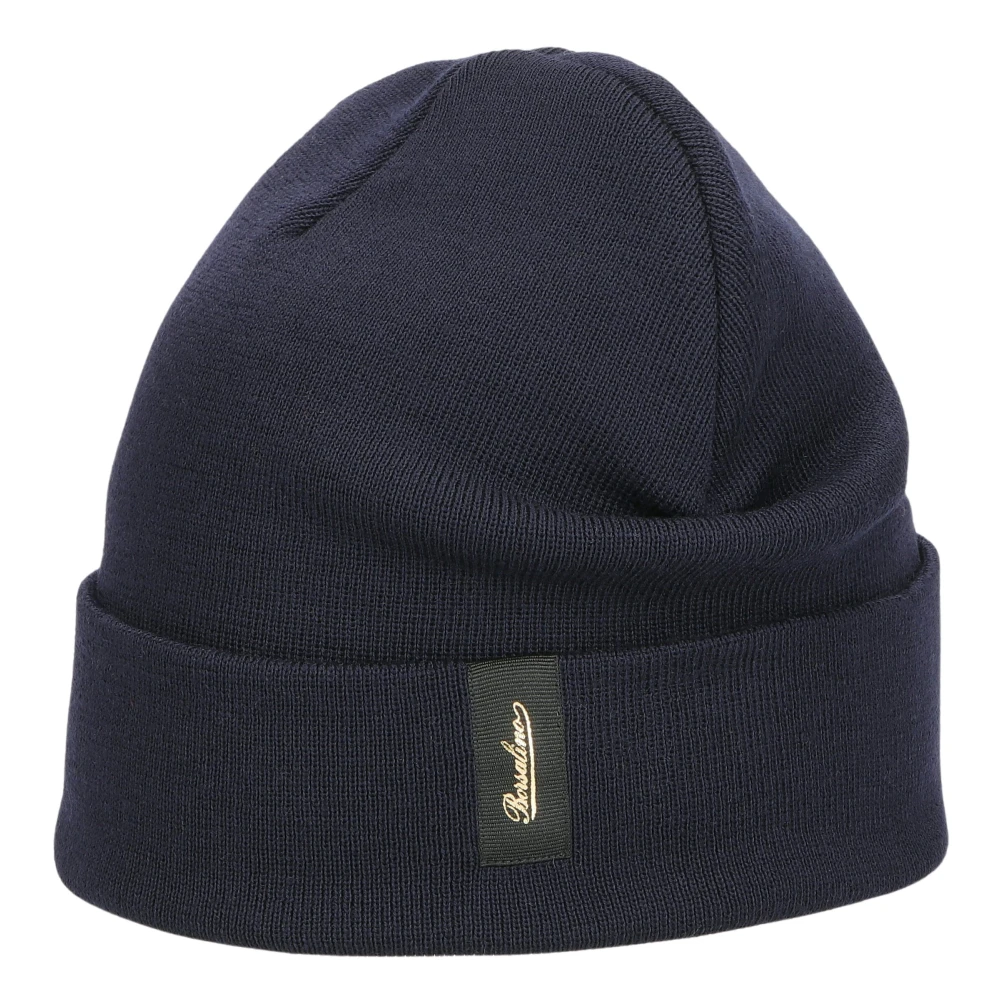 Borsalino Wollen Street Beanie Hoed Blue Unisex