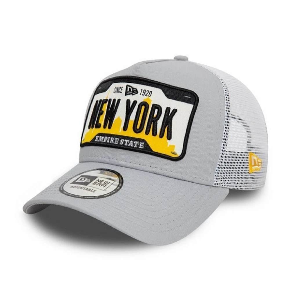 new era Grijze New York Trucker Cap Gray Heren