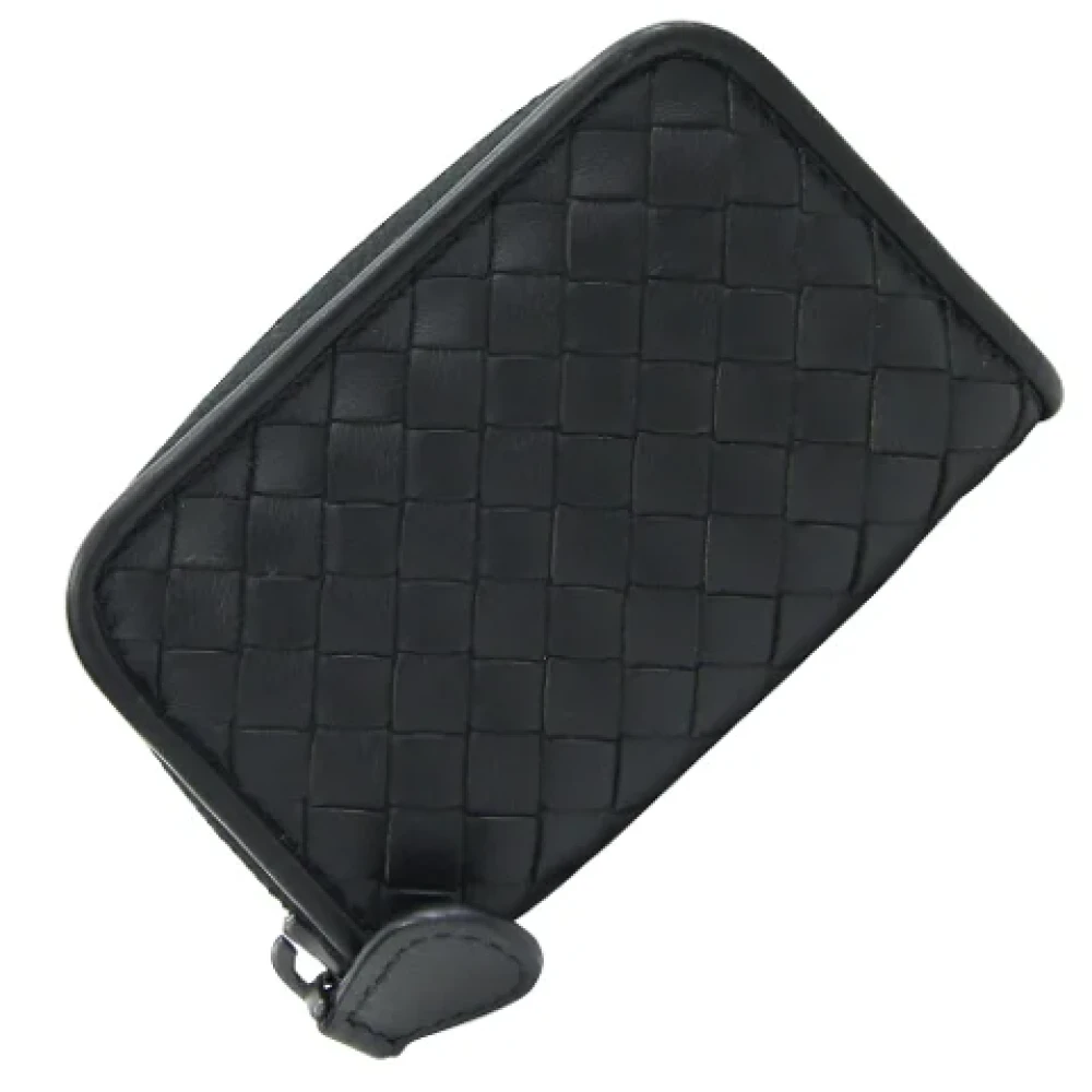 Bottega Veneta Vintage Pre-owned Leather wallets Black Dames