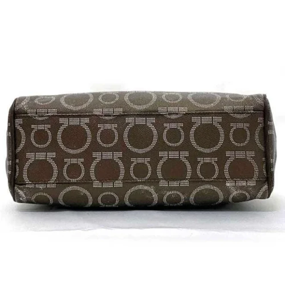 Salvatore Ferragamo Pre-owned Fabric totes Brown Dames