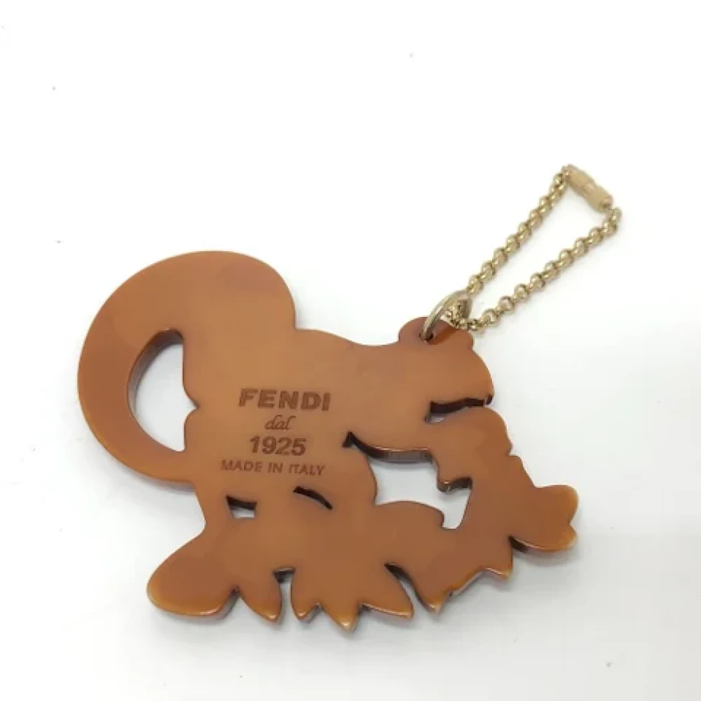 Fendi Vintage Pre-owned Fabric key-holders Brown Dames