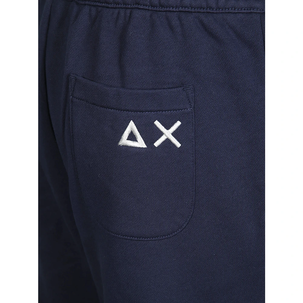 Sun68 Katoenen Fantasievolle Lange Broek Blue Heren