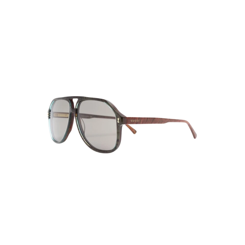 Gucci Men's Brown Sunglasses, 60 Mm, Aviator Sunglasses