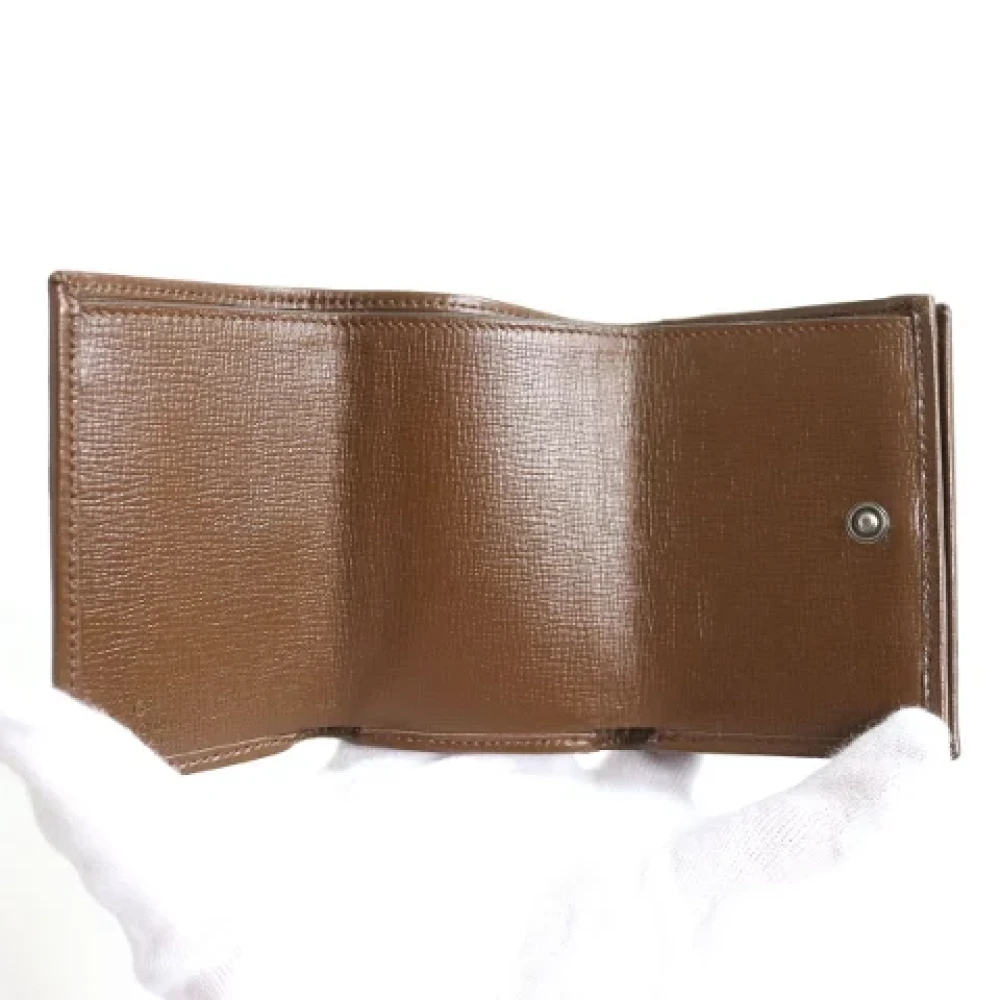 Gucci Vintage Pre-owned Canvas wallets Beige Dames