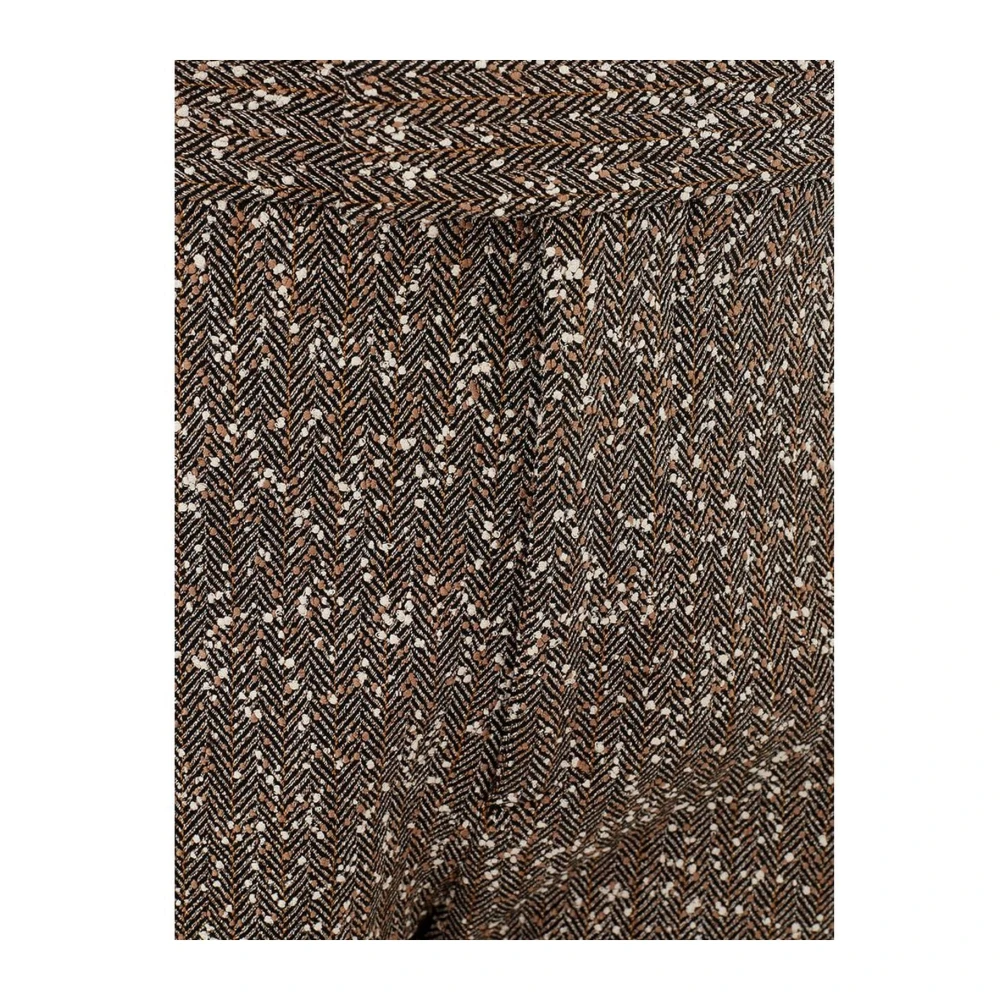 Bottega Veneta Chique Viscose Avondbroek Vrouwen Multicolor Brown Dames