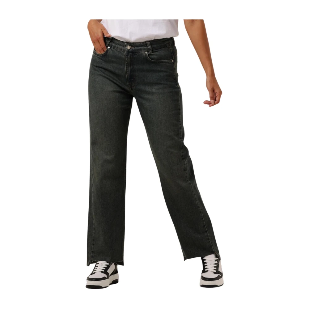 MY ESSENTIAL WARDROBE Dames Jeans Dangomw 139 High Straight Donkerblauw