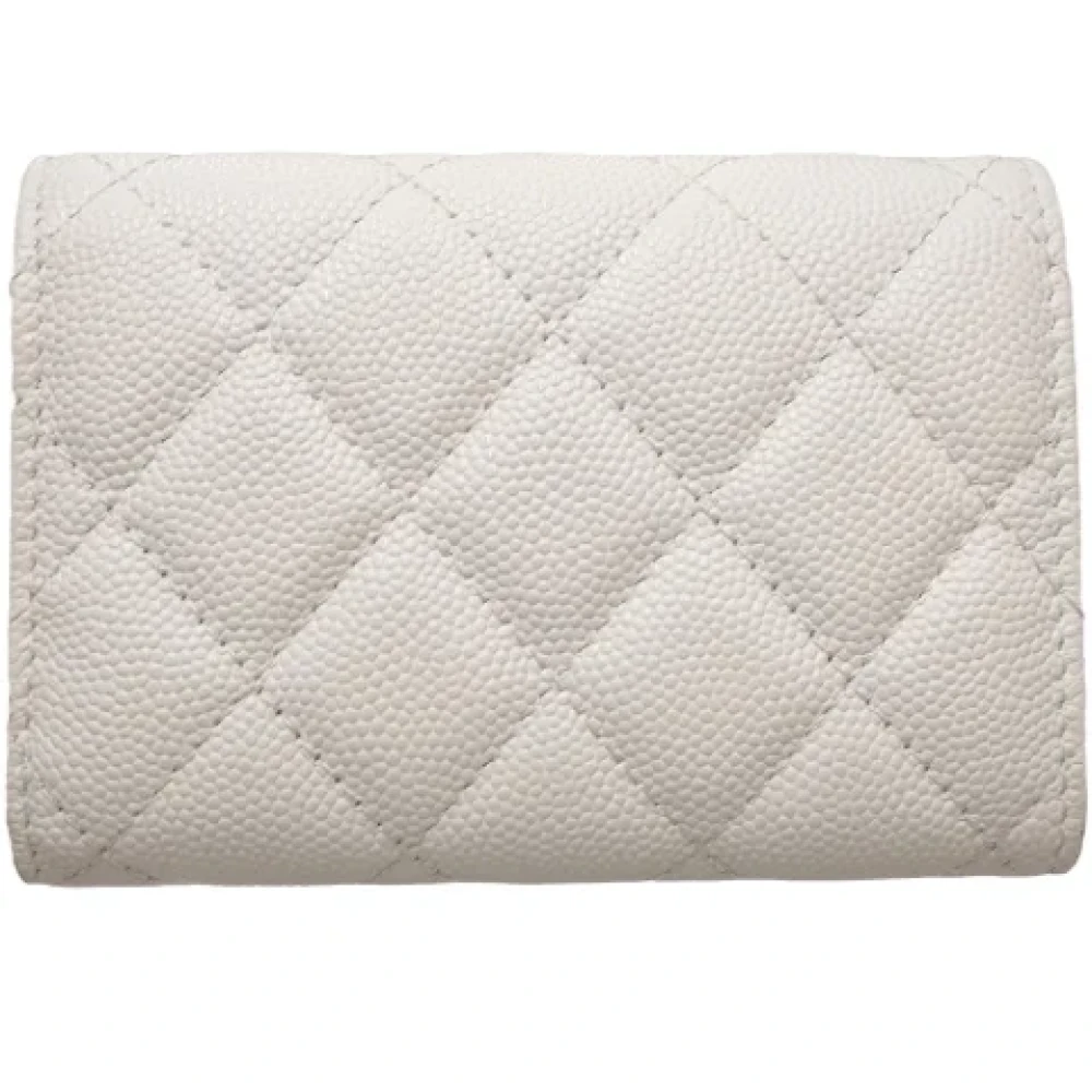 Chanel Vintage Pre-owned Leather wallets White Dames