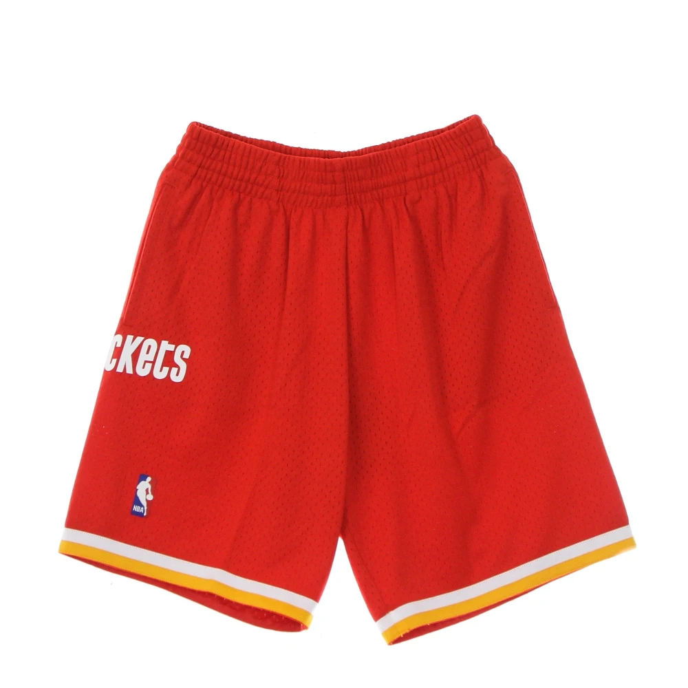 Mitchell & Ness Houston Rockets NBA Swingman Basketball Shorts Red, Herr