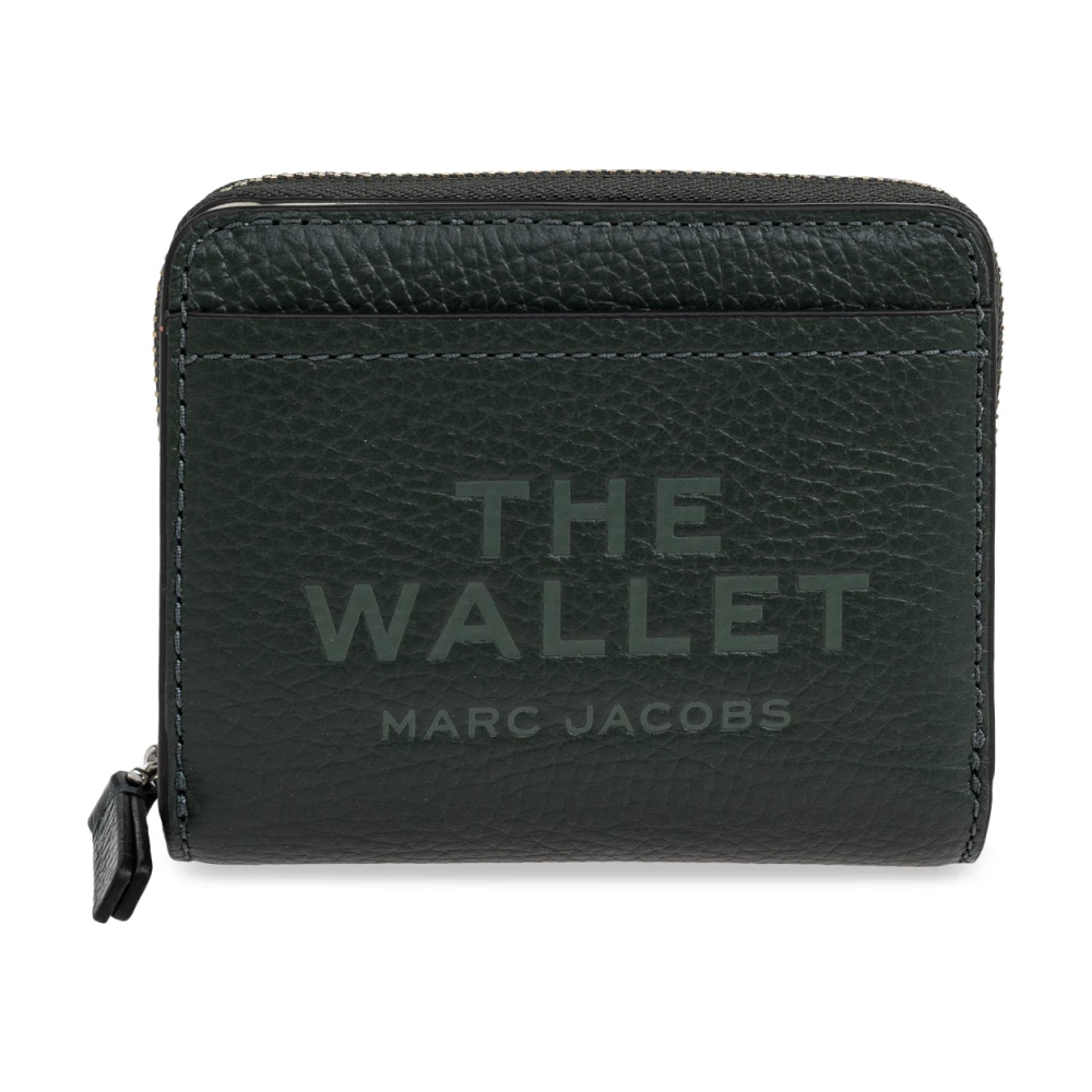 Marc Jacobs Leren portemonnee Green Dames