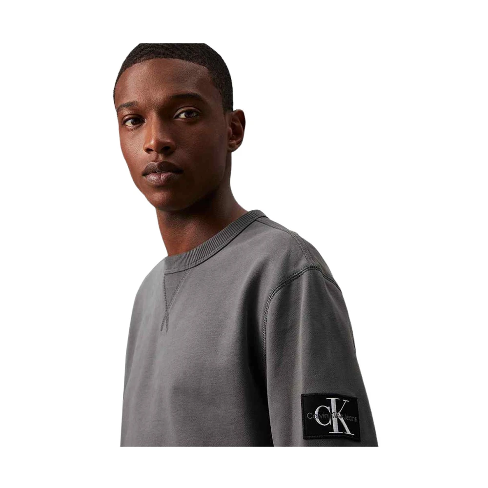 Calvin Klein Stijlvolle Sweatshirt voor Mannen Gray Heren