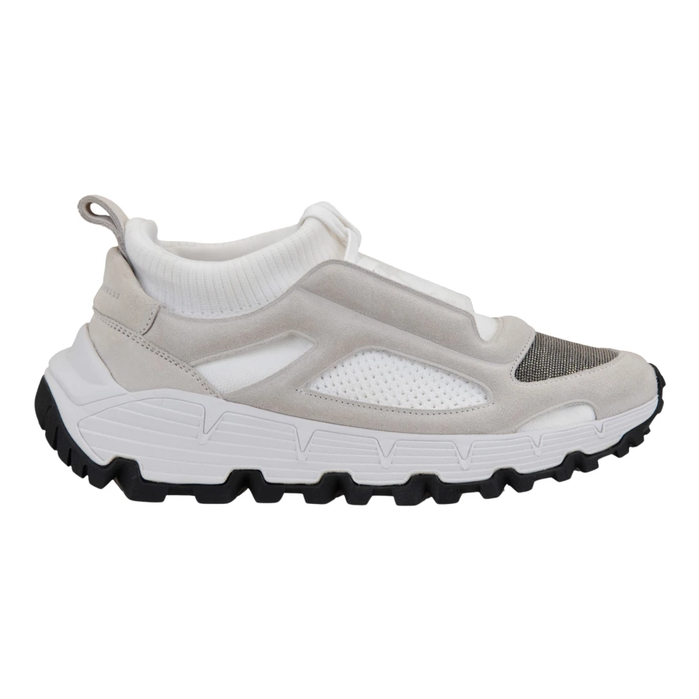 Brunello Cucinelli Donna Stringhe Sneakers Stijlvol Comfortabel Dames Schoenen Veelkleurig Multicolor