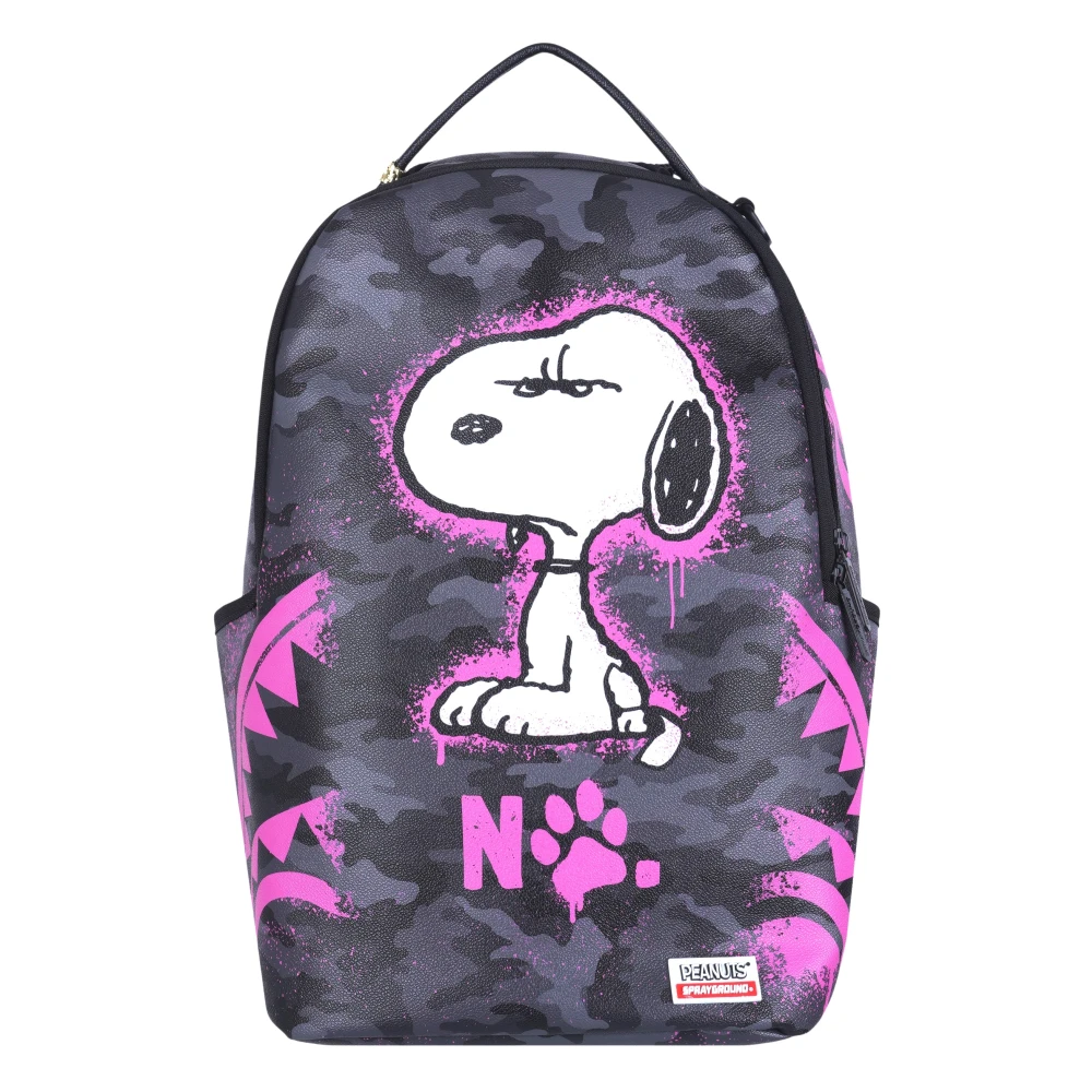 Sprayground Women's Multicolor Zaino Snoopy Pink Stencil - Backpacks - One Size - Bags