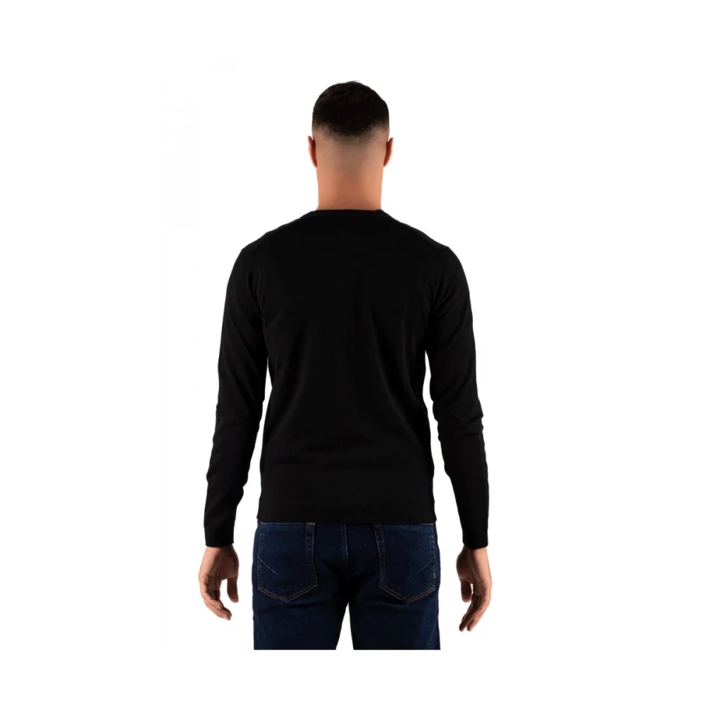 Hindustrie Heren Cardigan Sweater Black Heren