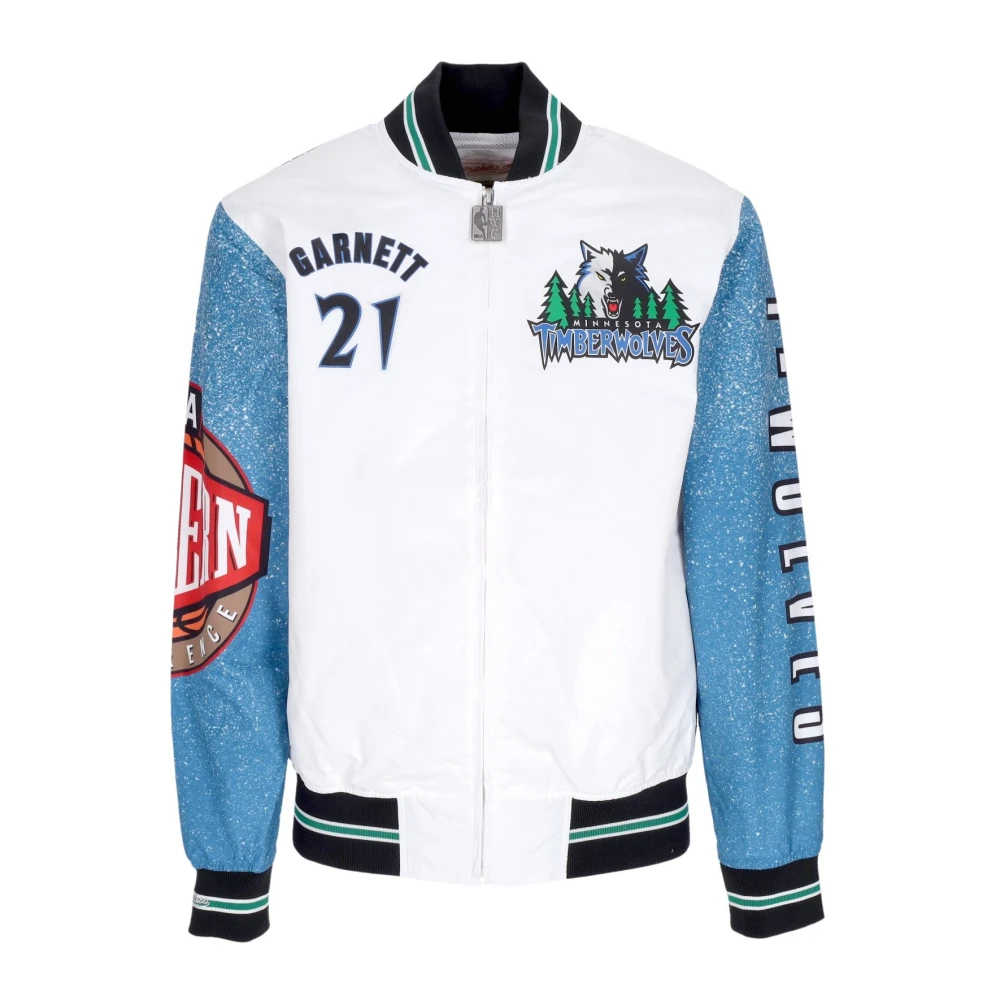 Mitchell & Ness Men's Nba Burst Bomber Jacket Kevin Garnett