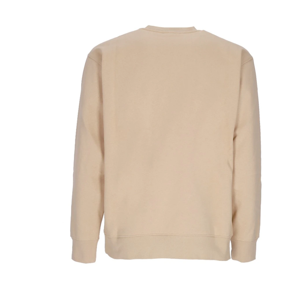 Obey Bear Icon Premium Crew Fleece Beige Heren