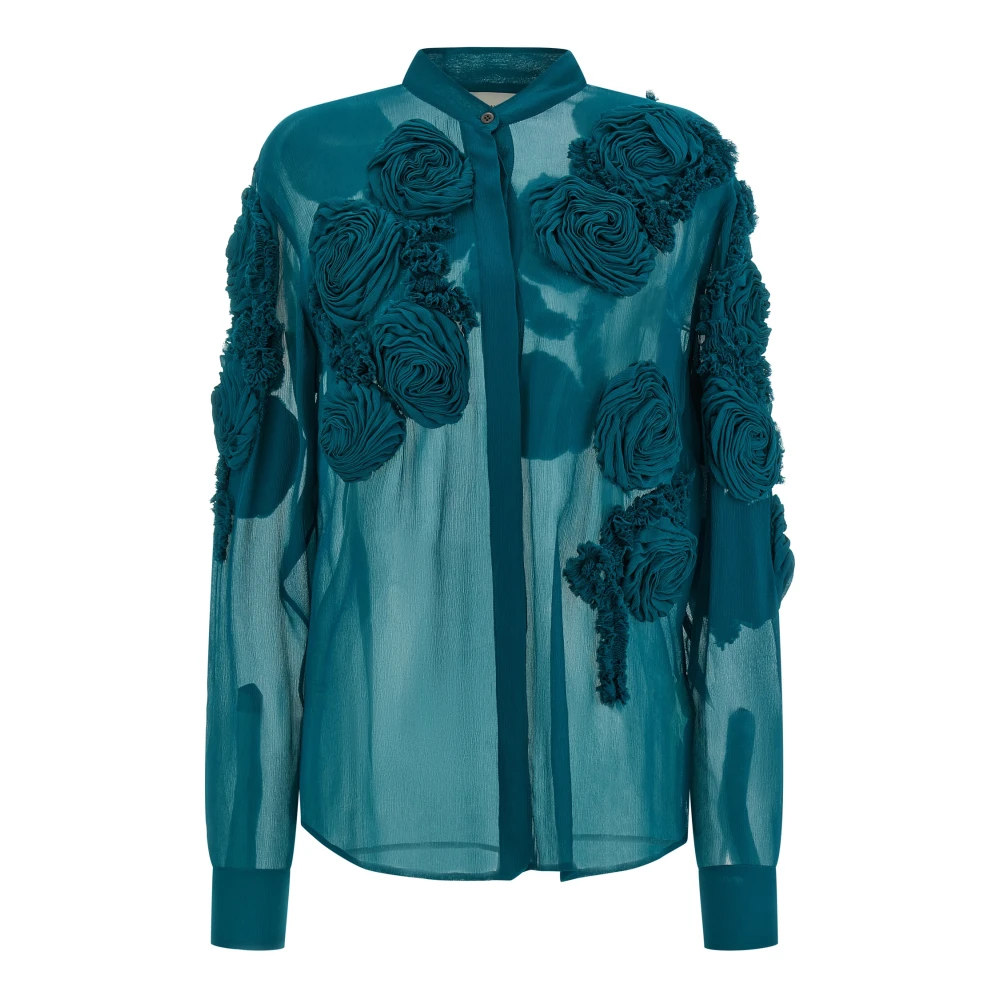 Dries Van Noten Women's Green Chowsa Shirt - Shirts - M - Blouses & Shirts