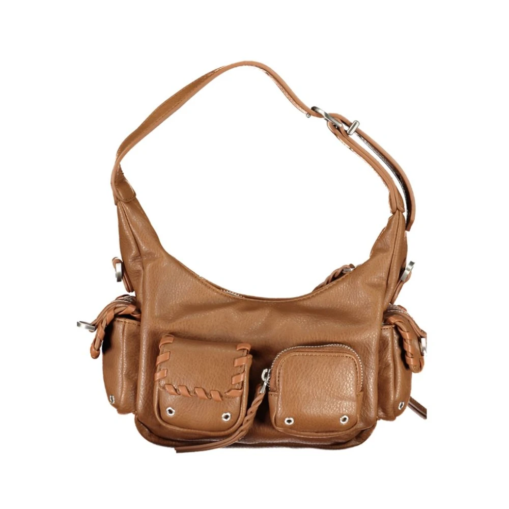 Desigual Bruine Polyethyleen Tas Verstelbaar Handvat Brown Dames