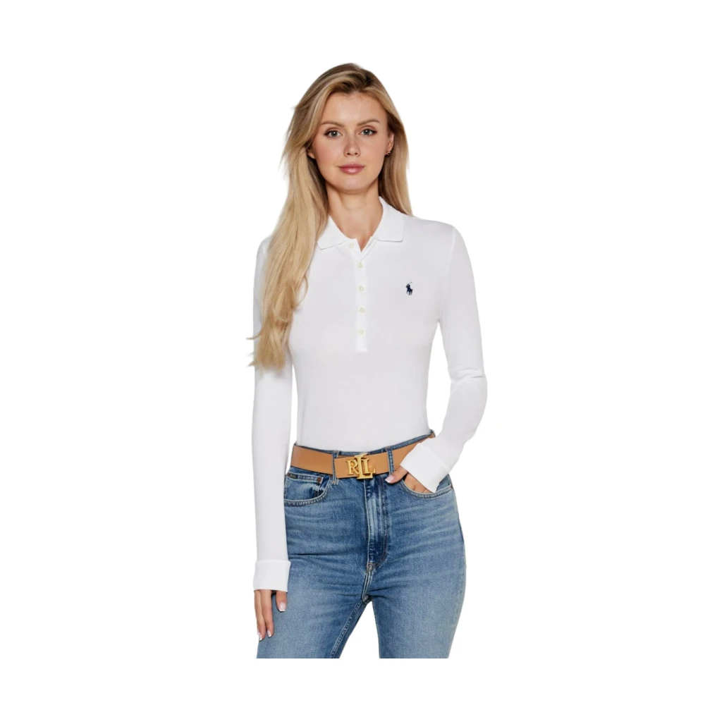 Polo Ralph Lauren Klassieke Polo Shirt Collectie White Dames