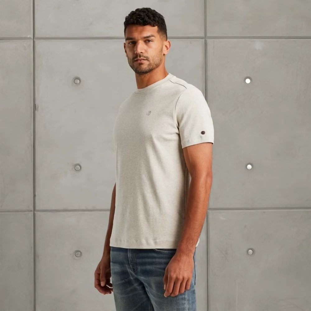 Cast Iron Moderne Regular Fit Interlock T-Shirt White Heren