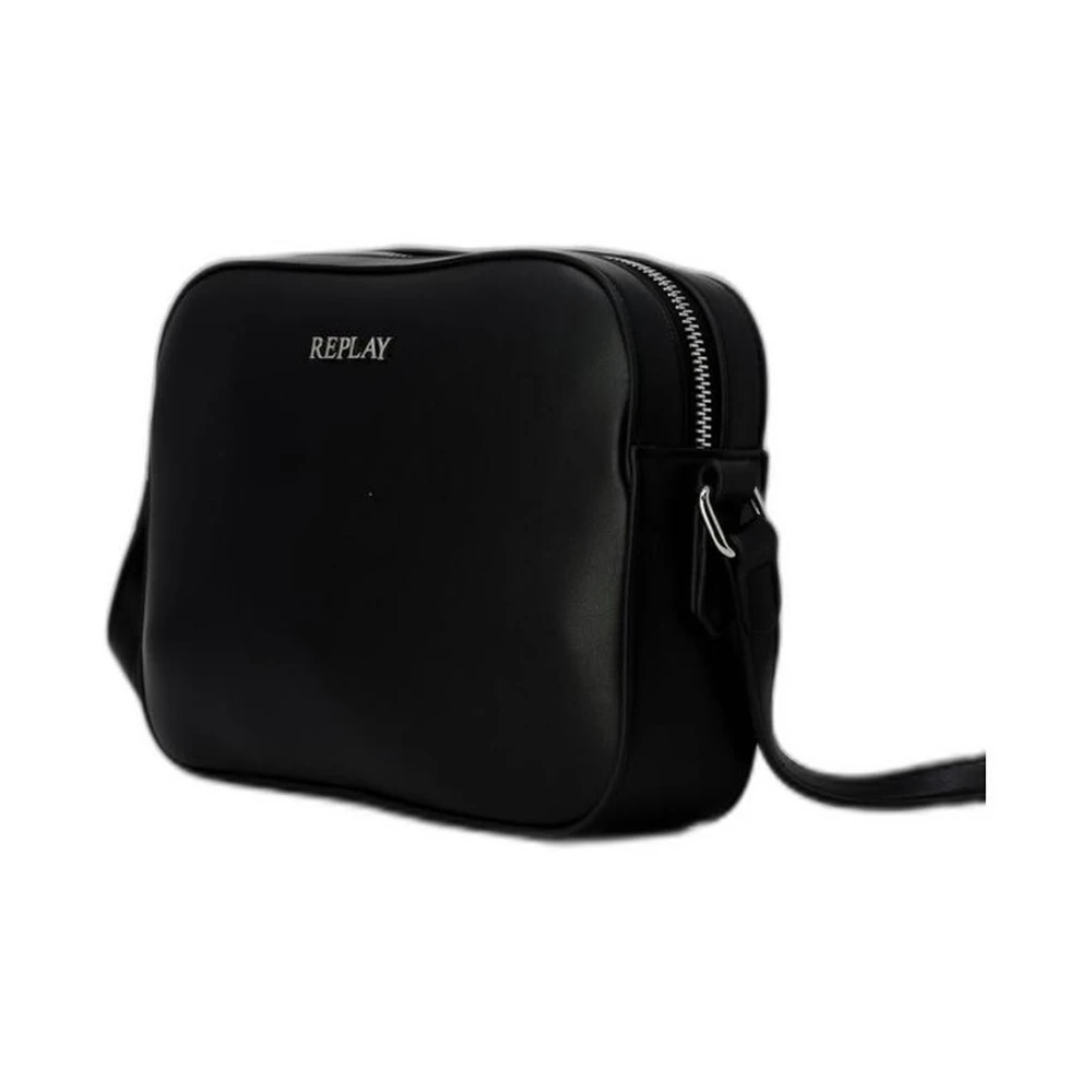 Replay Compacte Polyurethaan Dames Tas Collectie Black Dames