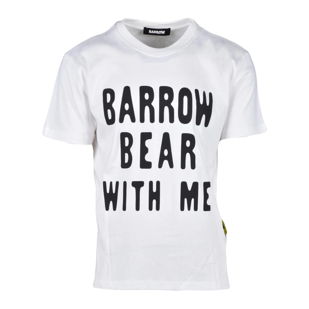 Barrow Katoenen T-shirt White Heren