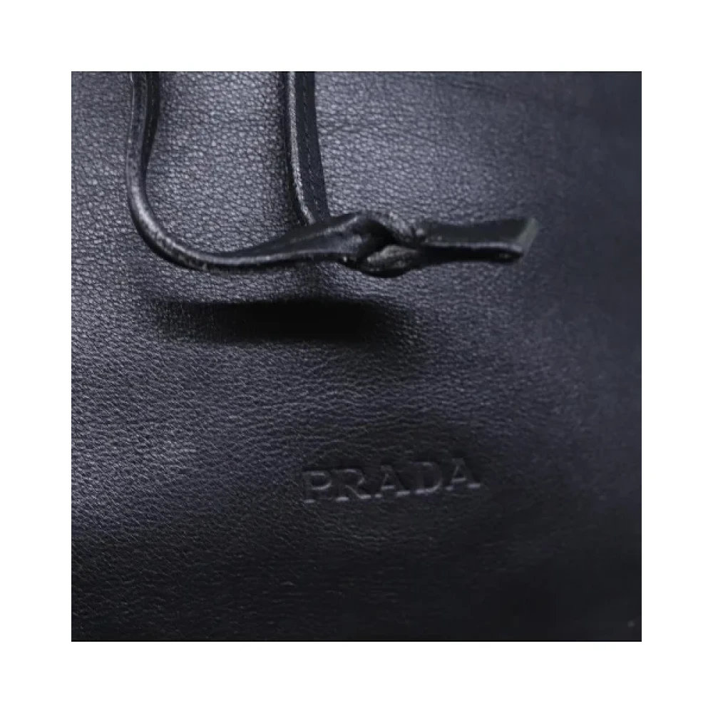 Prada Vintage Pre-owned Leather prada-bags Black Dames