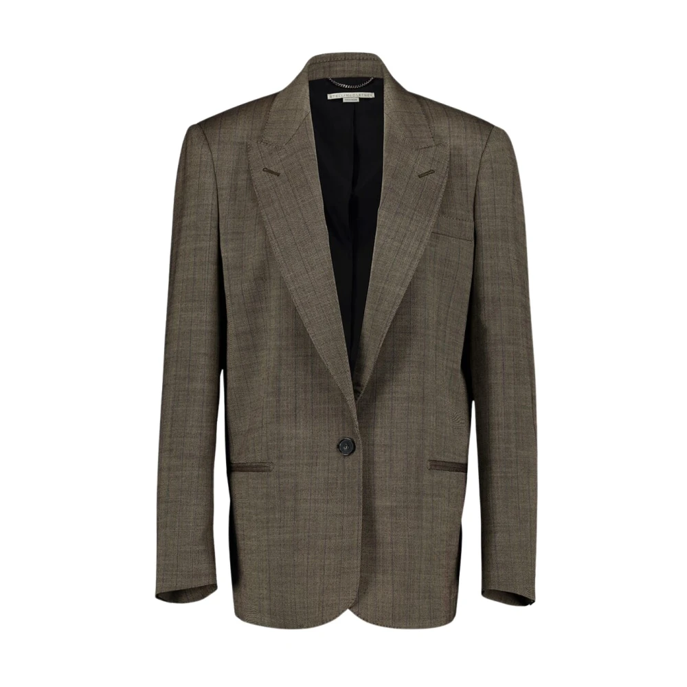 Stella Mccartney Men's Green Check Wool Blazer - Blazers - S - Jackets