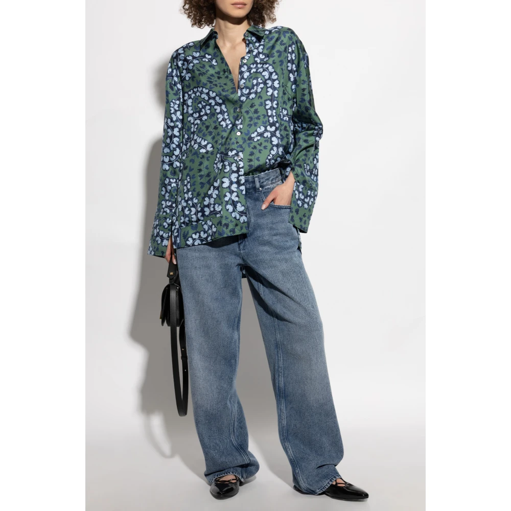 Lanvin Zijden overhemd Green Dames