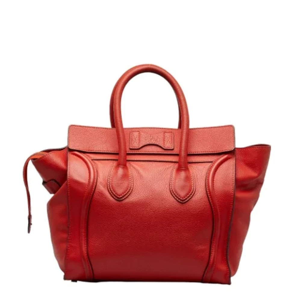 Celine Vintage Pre-owned Leather celine-bags Orange Dames